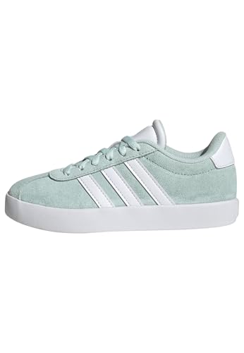adidas Unisex Kinder VL Court 3.0 Shoes, Halo Mint/FTWR White/core Black, 37 1/3 EU