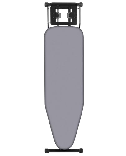 Aoufottes Klappbares Bügelbrett, Ironing Board,Robustes Dampfbügelbrett mit Bügeleisenablage,mit rutschfesten Füßen, stabiles Gestell,Tischbügelbrett mit Verstellbarer Höhe, Ironing area120x39cm