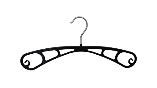 Kleiderbügel für Blusen, T-Shirt und Röcke, Rockbügel, 38 cm, schwarz, S38b, 20 Stück