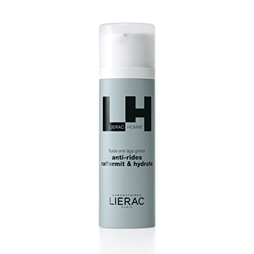Lierac Homme Global Anti-Age Fluid 50ml spendet Feuchtigkeit und wirkt straffend auf die Gesichtshaut. Dieses Fluid reduziert Falten und revitalisiert Gesichtszüge mit seiner leichten Textur.