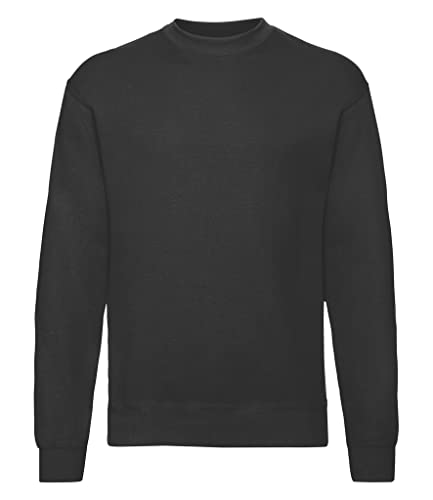 Fruit of the Loom Herren Set In Sweat Sweatshirt, Schwarz (36 schwarz), X-Large