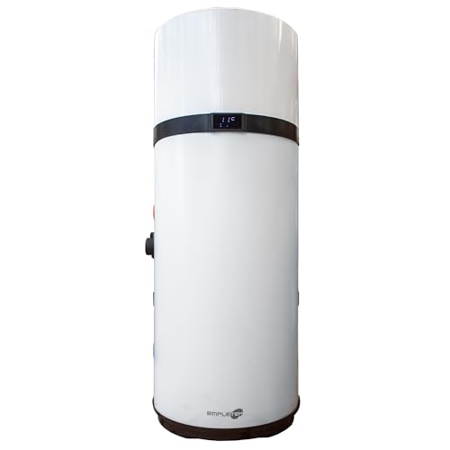 SIMPLETEK - Boiler 200 l mit integrierter Wärmepumpe, elektrischer Durchlauferhitzer für Solarmodule 1820 W, ideal für Photovoltaik, umweltfreundlich zu Hause