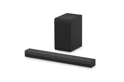 LG DS40T 2.1 Soundbar (300W) mit kabellosem Subwoofer (ARC, HDMI, Optisch, Bluetooth) [2024], Schwarz