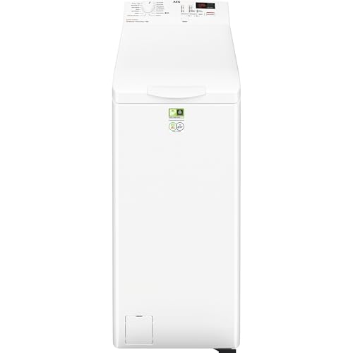 AEG Waschmaschine Toplader, 40 cm, 6 kg, Serie 6000 ProSense - Mengenautomatik - Smarte Beladungserkennung, A, Nachlegefunktion, Wasserstopp & -Schutzalarm, Inverter Motor, 1400 U/min, LTR6A41460
