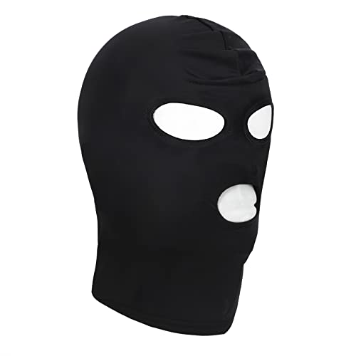 FakeFace BDSM Kopfmaske Fetisch Gesichtsmaske Augenmaske Bondage Maske SM Elastikmasken Sex Stretchstoff Bondage Vollmaske Sexspielzeug Maske Schwarz