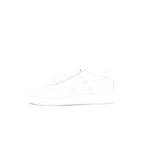 Nike Kinder Air Force 1 Le (Gs) Freizeit-Schuhe, White/White, 38.5