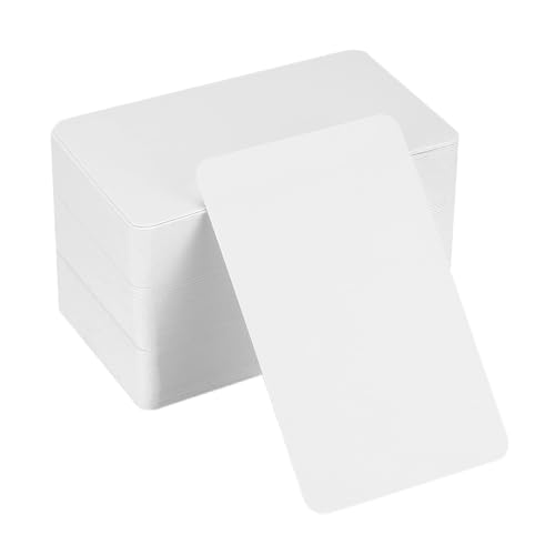 Tomoyuki 150 Stück Blanko Papier Karten, Karteikarten, Spielkarten, Weiß
