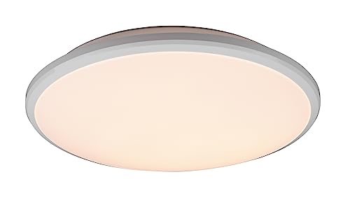 Reality Leuchten LED Deckenleuchte Limbus R67021131, Kunststoff Weiß matt, inkl. 20.5 Watt LED, Switch Dimmer