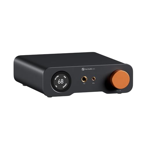 Fosi Audio ZH3 Full Balanced HiFi Vorverstärker, DAC Kopfhörerverstärker mit AKM4493SEQ XMOS XU316 PCM 768kHz für Verstärker, USB/Optical/COAX/RCA/12V Trigger Eingang, XLR/RCA/4.4mm/6.35mm Ausgang