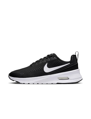 NIKE Herren Air Max Nuaxis Sneaker, Black/White-Dark Grey-Comet Red, 43 EU