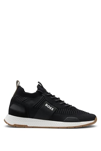 BOSS Men Titanium_Runn_knst_N Sneaker Black 42 EU