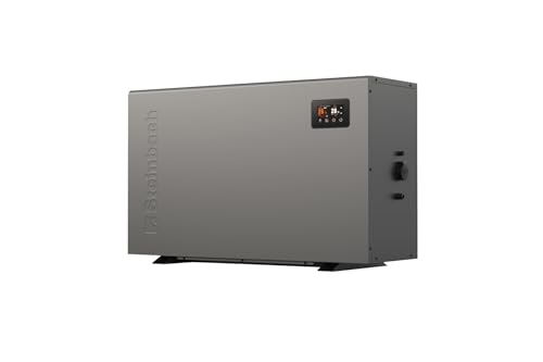 STEINBACH Wärmepumpe Silent 7 – 049312Z – Inverter Pool Wärmepumpe bis 30.000 l – Heizleistung 7 kW – Heiz- und Kühlfunktion – Touch-Display – Mit WLAN App-Steuerung – effizientes R290-Kältemittel