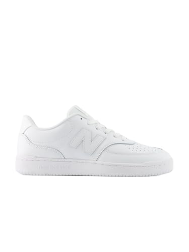 New Balance M08036W Unisex Sneaker Weiß 42,5 EU – Klassischer Retro Lifestyle Schuh mit Leder-Synthetik Obermaterial, robuster Gummisohle und hohem Alltagskomfort