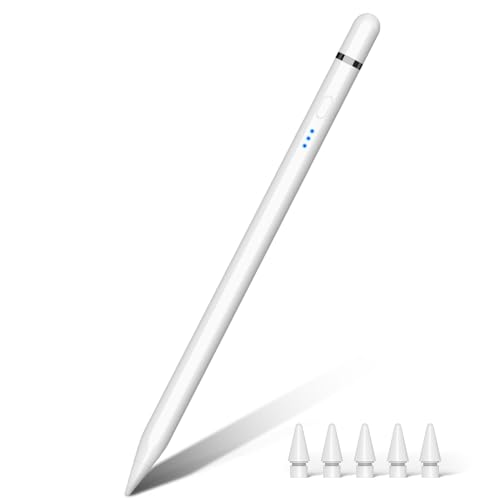 Pencil 1. Generation für iPad 2018-2025, 20 Mins mit USB-C Schnellladung & Neigung & Magnetische Absaugung, Stylus Pen für iPad 11-6 Gen, Air 3-5/M2/M3, Mini 5-6, Pro 11