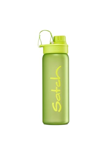 Satch Sport Trinkflasche BPA frei 650 ml, Auslaufsicher und Kohlensäure geeignet, für Sport- und Erfrischungsgetränke Lime Green - Lime