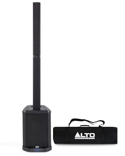 ALTO TS112C 1200-Watt Aktives Säulen PA Lautsprecher mit 5-Kanal Mixer, Bluetooth und App für DJs, Bands und Musiker, Veranstaltungsorte und Events