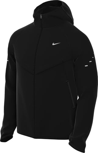 NIKE Herren Stride Uv-laufjacke Mit Dri-fit-technologie Jacke, Black/Black/Reflective Silv, M EU