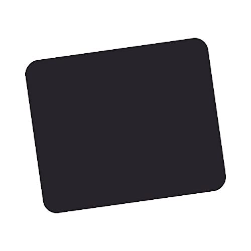 Fellowes Mauspad aus Schaumstoff, Mousepad mit Rutschfester Unterseite, langlebige Polyesteroberfläche, aus 50% recyceltem Material, Maße: 18,6 x 22,4 x 0,6 cm, Farbe: schwarz
