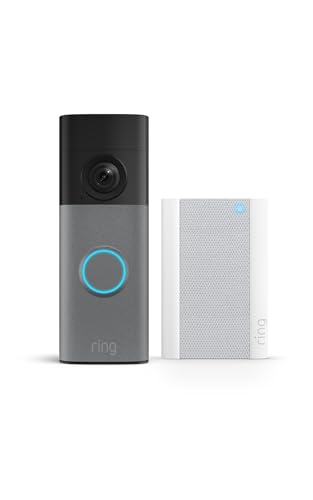 Ring Paket: Akku-Videotürklingel (Neueste Gen.) Retinal 2K & 6x-Zoom + Chime Pro | Kabellos | Nachtsicht | WLAN-Verstärker | Alexa | 30 Tage Gratiszeitraum für Ring-Abonnement
