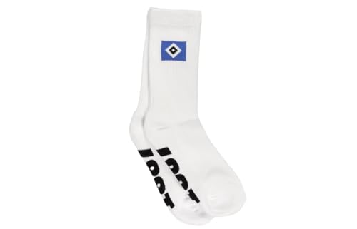 HSV Hamburger SV Sportsocken Socken Strümpfe 2er-Set ** Hamburger SV ** weiß (DE/NL/SE/PL, Numerisch, 43, 46, Regular, Regular, Weiß)