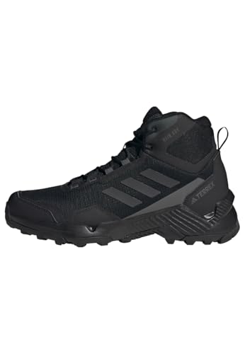 adidas Herren Eastrail 2.0 Mid RAIN.RDY Waterproof Hiking Shoes Wanderschuhe, Core Black/Carbon/Grey Five, 45 1/3 EU