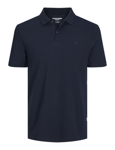 JACK & JONES Herren Jjebasic Noos Poloshirt, Navy Blazer, L EU
