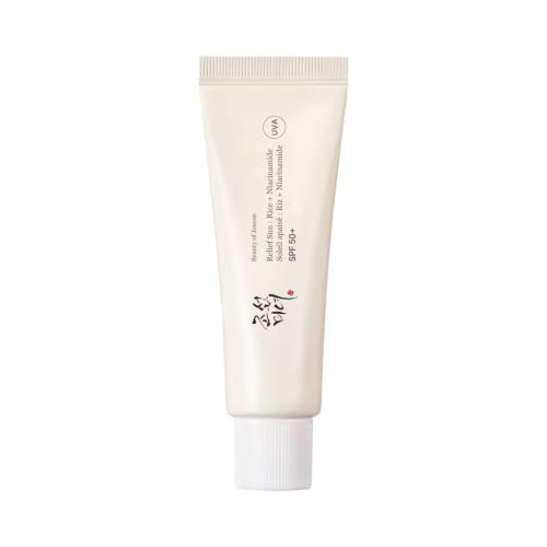 Beauty of Joseon Relief Sun Rice + Niacinamide | Korean Skincare Koreanische Kosmetik Kein Weißer Schleier, Hydratisierende Sonnencreme Gesicht SPF 50+ PA++++, 50ml