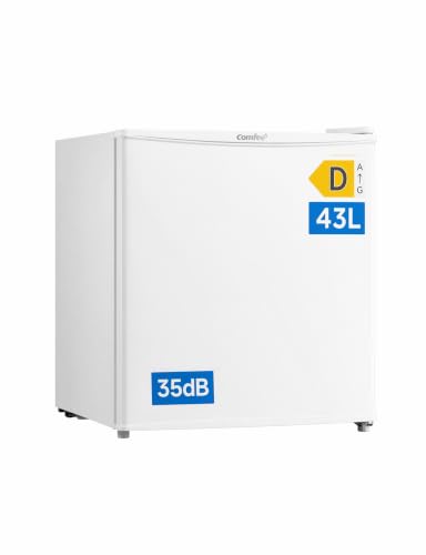 Comfee 43L Mini Kühlschrank, EEK D, 35 dB, 64 kWh/Jahr,Inverter‑Kompressor