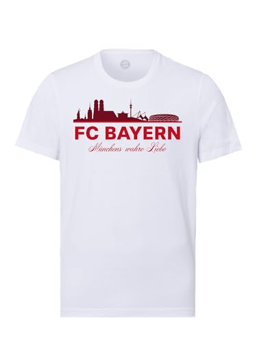 FC Bayern München I T-Shirt Autumn Collection Skyline I Kinder I Weiß I 164