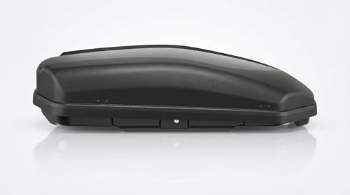 Dachbox Auto Gepäckbox VDP Satellite 330 - Dachkoffer für Auto 330l - Autobox Gepäck Dachkoffer Dark - Roof Box Autodach mit Zentralverriegelung Universal geeignet für PKW, Vans oder SUVs