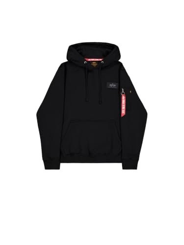 Alpha Industries Back Print Hoody Kapuzensweat für Herren Black