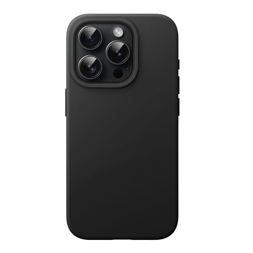 JETech Silikon Hülle für iPhone 15 Pro Max, Schwarz