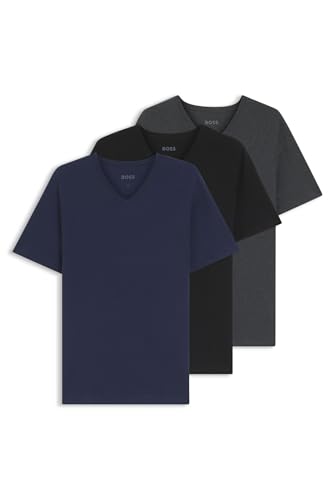 BOSS Hugo Herren T-Shirt Vn 3p Co T-Shirt, Hellblau,XL