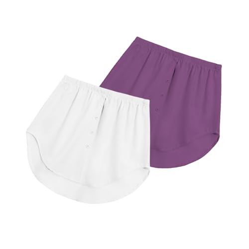 Bluse Rock Damen Hemdverlängerung Blusenrock Elegant Unterrock Hemdrock Adjustable Shirt Verlängerung Lower Skirt Extender Shirt Verlängerung Herbst Winter Accessoire Für Pullover Sweatshirts Jacken