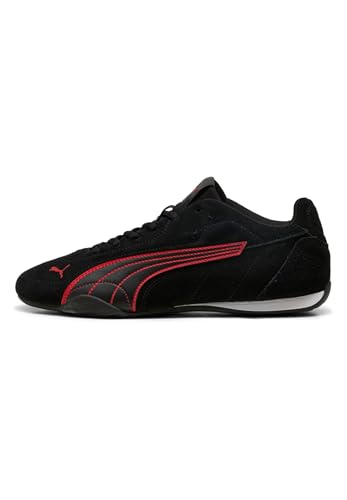 Puma Catch Wildleder - Sneaker Erwachsene, Schwarz (Black x Red), 43 EU