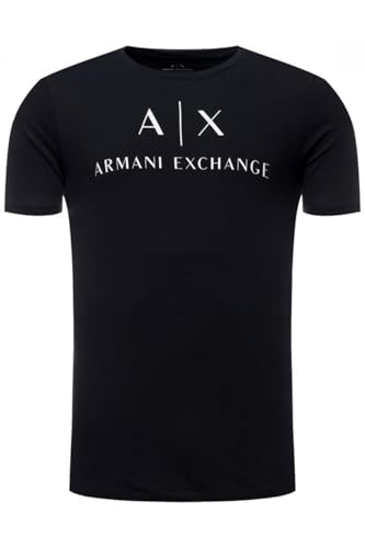 Armani Exchange Herren 8nztcj T-Shirt, Blau, L