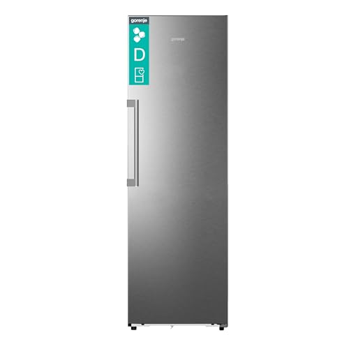 Gorenje FNC618D6XWF Gefrierschrank Freistehend, 312 Liter, SmartFit, 185cm Höhe, AdaptTech, Convert -24℃ bis +8℃, ConnectLife Wifi, Easy-open Griff, Inverter, BxHxT: 59,5×185,6×60 cm, Edelstahl