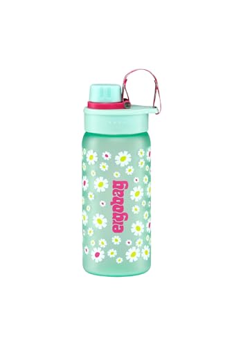 ergobag Trinkflasche Blümchen - Türkis