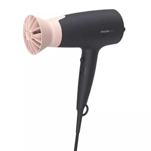 Philips Series 3000 Haartrockner mit ThermoProtect Aufsatz - 2100W, Ionisierungsfunktion, 6 Hitze- und Geschwindigkeitsstufen (Modell BHD350/10)