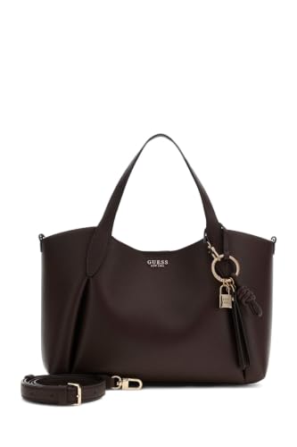 Guess Damen Satchel Tasche Melody 2 In 1 Braun