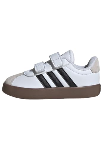 adidas Unisex Kinder VL COURT 3.0 SHOES INFANTS, Cloud White/Core Black/Grey One, 27 EU