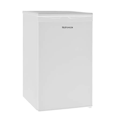TELEFUNKEN CF-34-101-W Gefrierschrank I 63 L Nutzinhalt I Tiefkühlschrank - Leise & effizient I Energieverbrauch 160 kWh/Jahr I Maße 82,1 x 48 x 51 cm