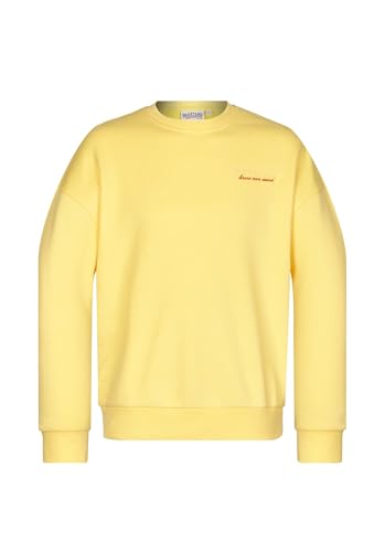 Naketano Herren Sweatshirt Big Rainerius Oversize, Farbe:ed Yellow Melange, Größe:XL