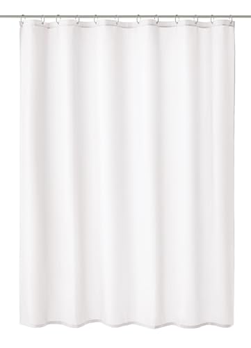 Kleine Wolke Duschvorhang Kito, Polyester, schneeweiß, 120 cm x 200 cm