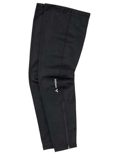 VAUDE Leg Warmer II - Wärmende Beinlinge - Atmungsaktiv, Elastisch, Schnelltrocknend, black uni, XL