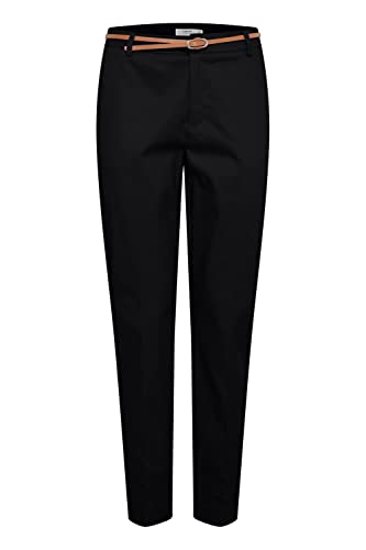 b.young BYDays Damen Hose Chino Stoffhose mit Stretch, Größe:36, Farbe:Black (80001)