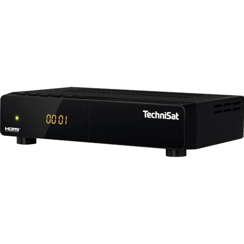 TechniSat HD-S 261 - kompakter digital HD Satelliten Receiver (Sat DVB-S/S2, HDTV, HDMI, USB Mediaplayer, vorinstallierte Programmliste, Sleeptimer, Nahbedienung am Gerät, Fernbedienung) schwarz