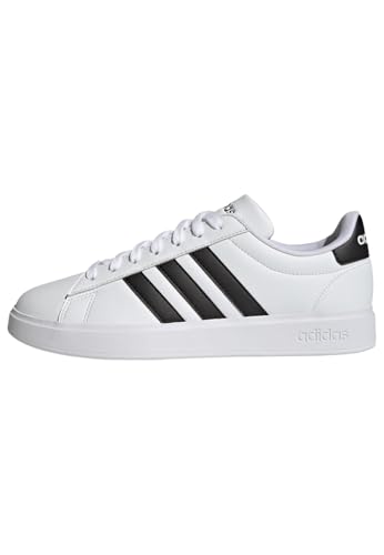 adidas Herren Grand Court 2.0 Shoes Sneaker, Cloud White/Core Black/Cloud White, 44 EU