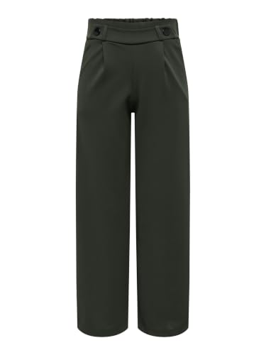 JdY Damen Jdygeggo New Long Pant Jrs Noos Hose, Peat/Detail:black Buttons, M / 30L EU