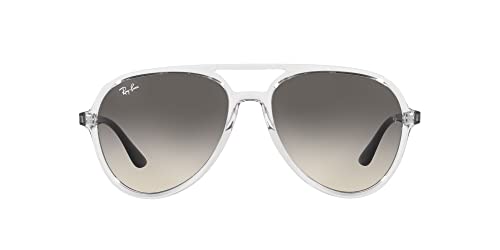 Ray-Ban Unisex-Erwachsene Brille, Transparent/Grey Shaded, 57